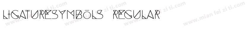 ligaturesymbols regular字体转换